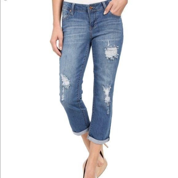 Liverpool Jeans Company Blue Boyfriend Jeans - Picture 1 of 8